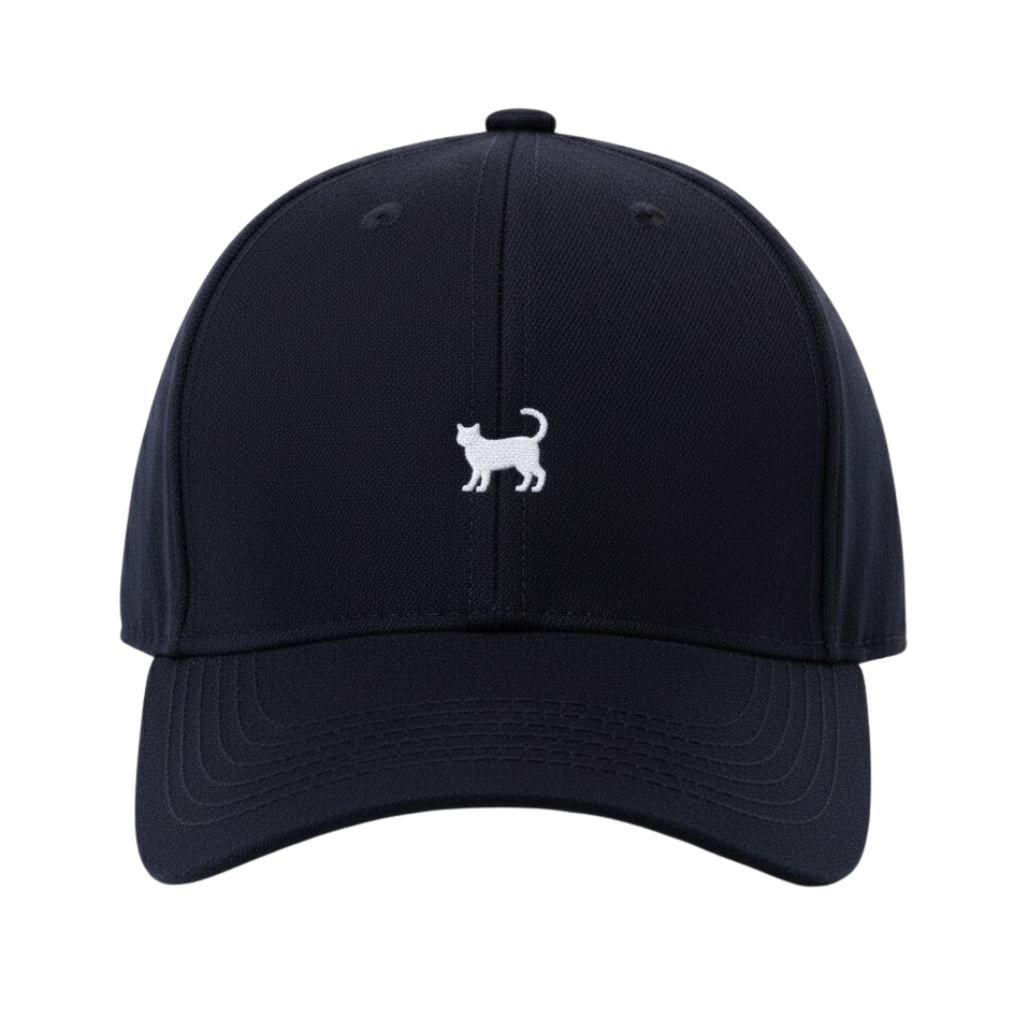 Gorra Azul Gato Blanco Bordada | Teil