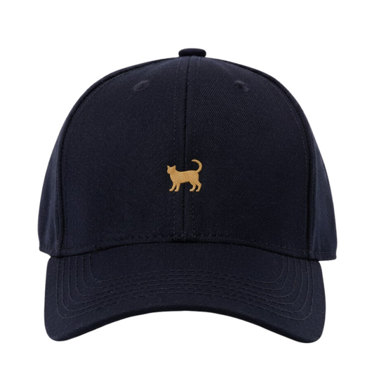 Gorra Azul Gato Dorado Bordada | Teil